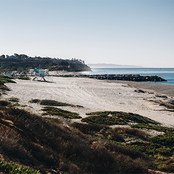 Wide view of South Ponto Beach