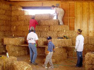 Volunteers provided labor and supplies, critical to completing the Center.