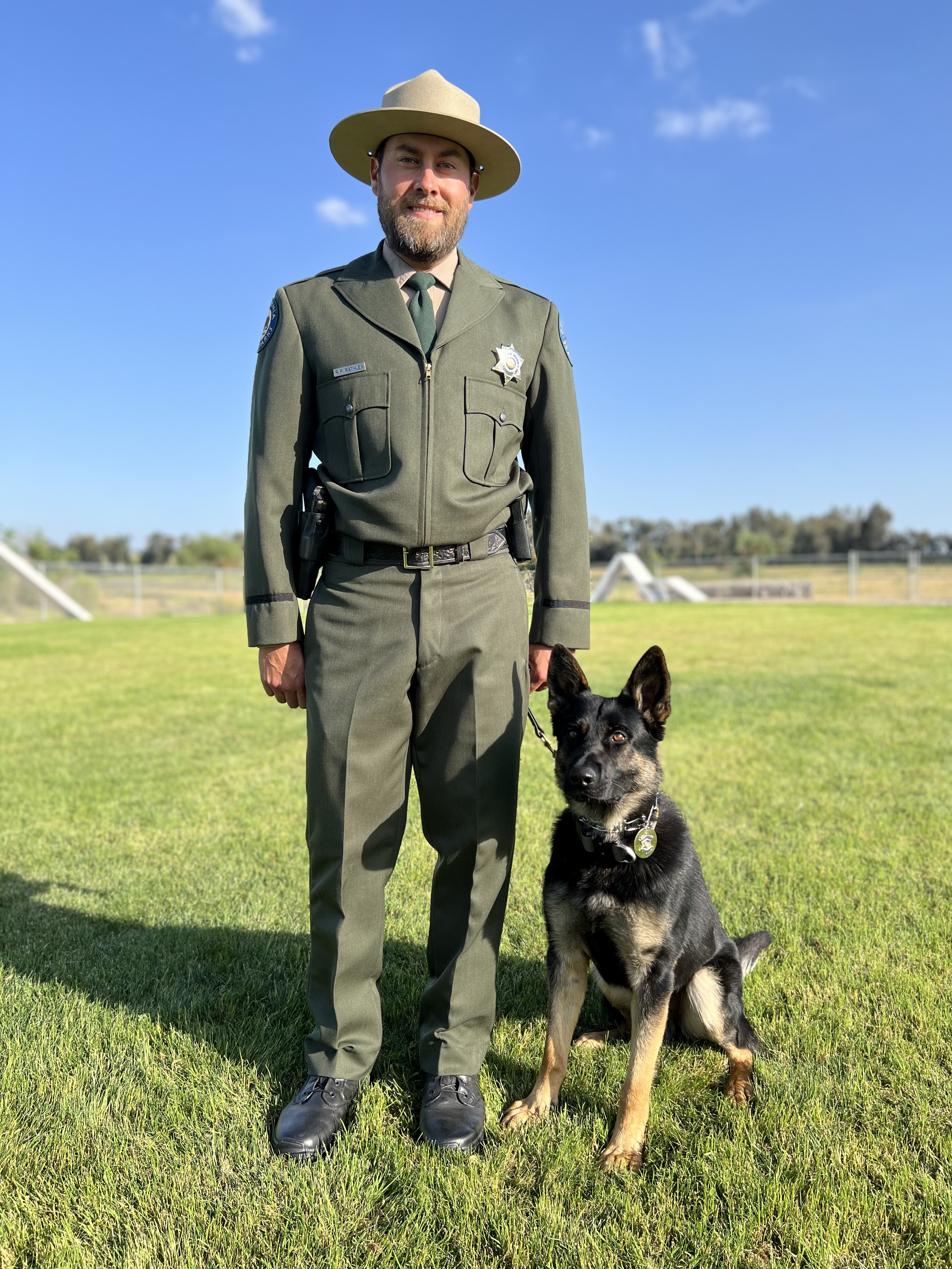 K-9 Bak and Handler Rathjen-Gonzales 